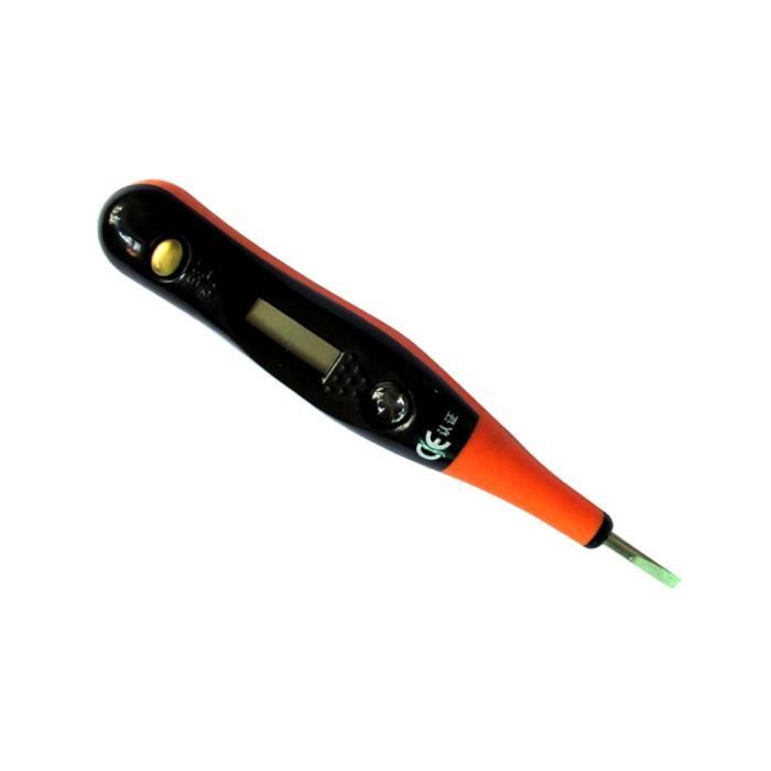 Stylo Détecteur De Tension Multifonction | Testeur De Continuité & Détection Sans Contact | Avec Écran LED Et Tournevis Double Embout - 3