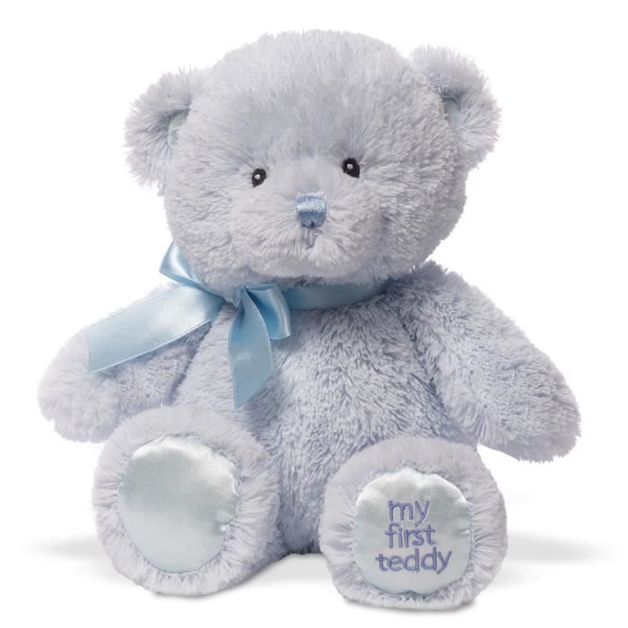peluche ours bleu