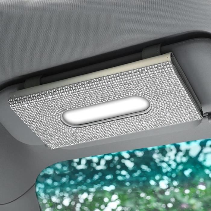 Porte-Mouchoirs Voiture Cuir - Support Pare-Soleil Ou Siège