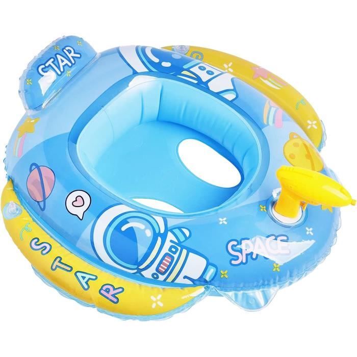 Bouée Gonflable Sirène Pour Enfants - PVC, Diamètre 70 Cm - Supporte 55 Kg - Pour Piscine, Plage - Valve Double Anti-fuite