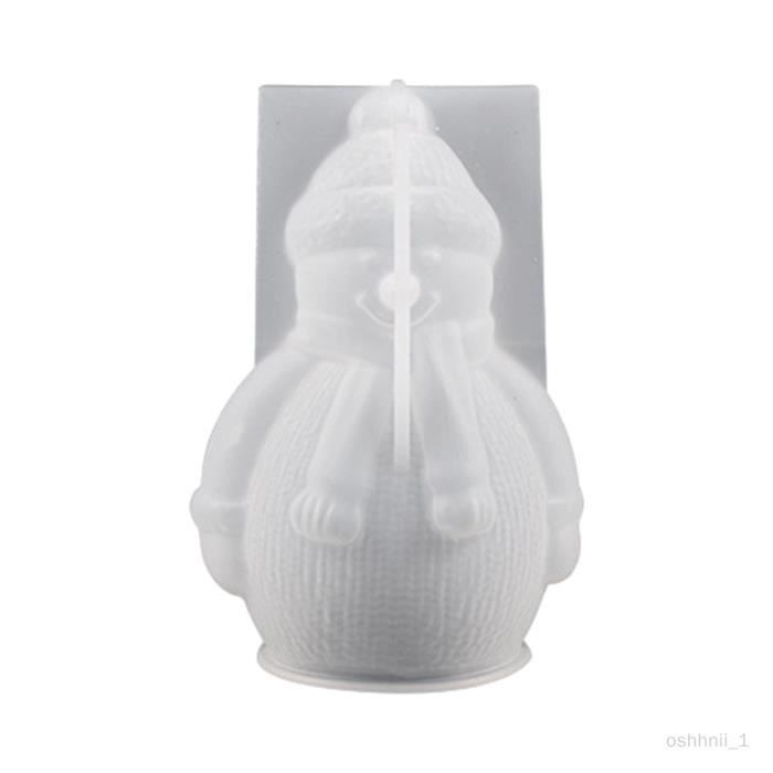 2 Moules En Silicone Bonhomme De Neige Pour Noël – Pour Résine, Bougies, Savons Et Décorations DIY - 6