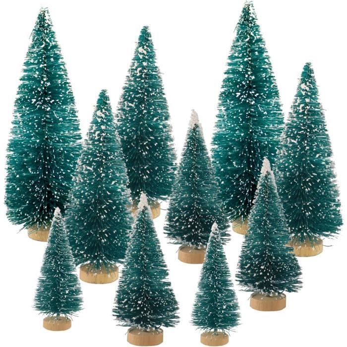10 Pièces Mini Sapin De Noël, Décoration De Noël Sapin Artificiel
