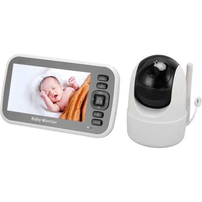 Babyphone KAWA écran 5" 720p - Vision Nocturne, Conversation Bidirectionnelle | 1000 Pieds Portée