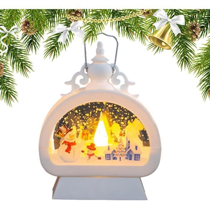 Autre Décoration Pour Noël,Lanterne LED De Noël à Piles, Lampe Féerique