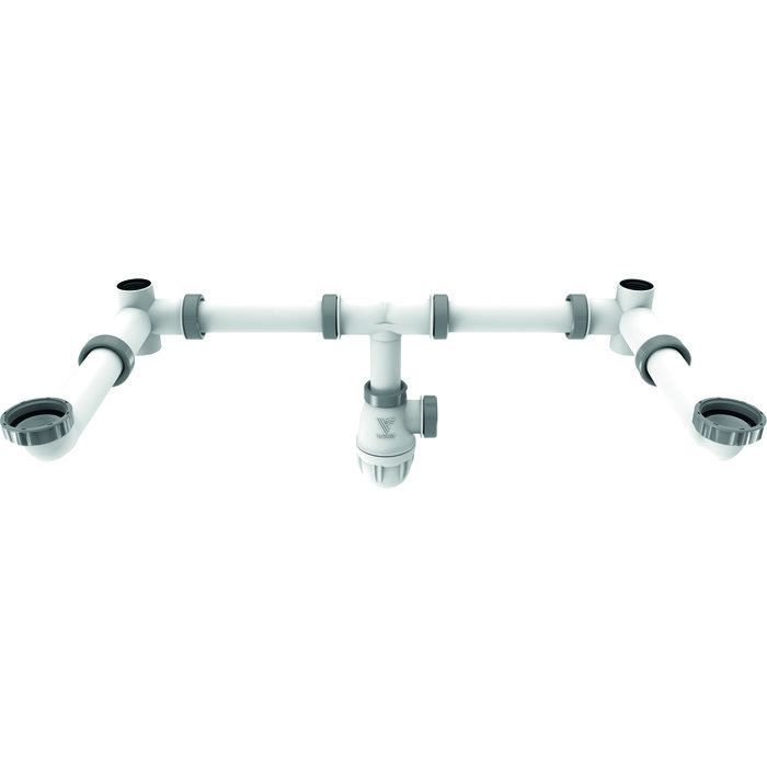 Raccordement pour lavabo 2 vasques - Valentin