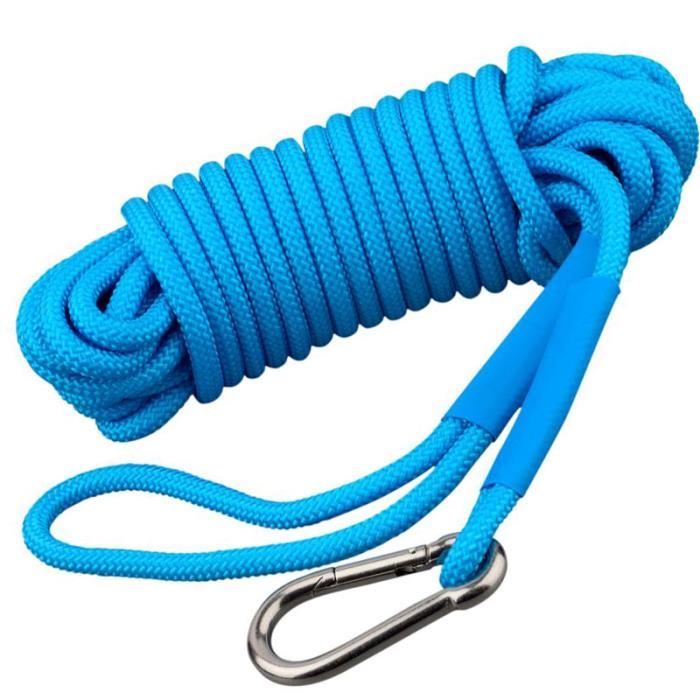 Corde De Balançoire En Polyester 150 Cm Avec Mousqueton - Charge 200 Kg Pour Plein Air