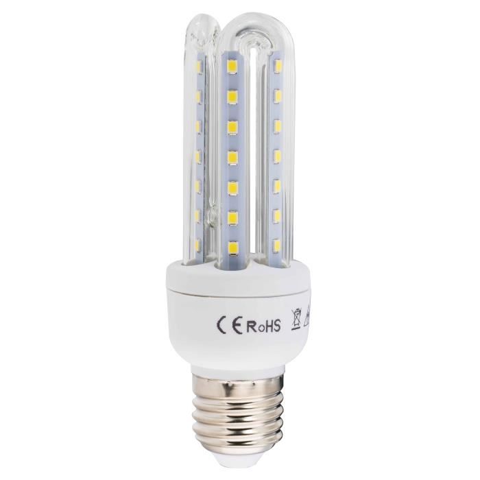 Ampoule led 3 tubes E27 14w couleur d'emission blanc/froid pour un