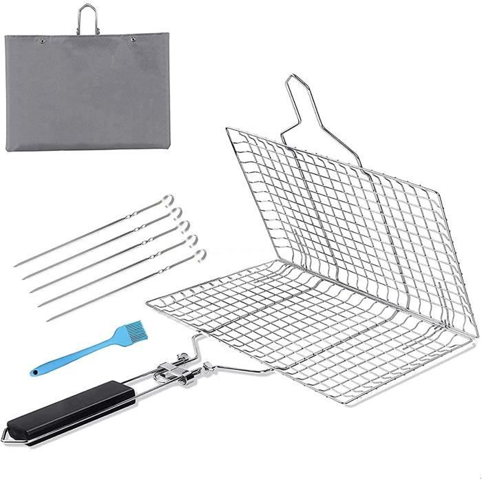 Filet de Panier à Griller Barbecue pour Poisson TISHITA - Jardin Filet de Panier à Griller Barbecue pour Poisson TISHITA - Jardin