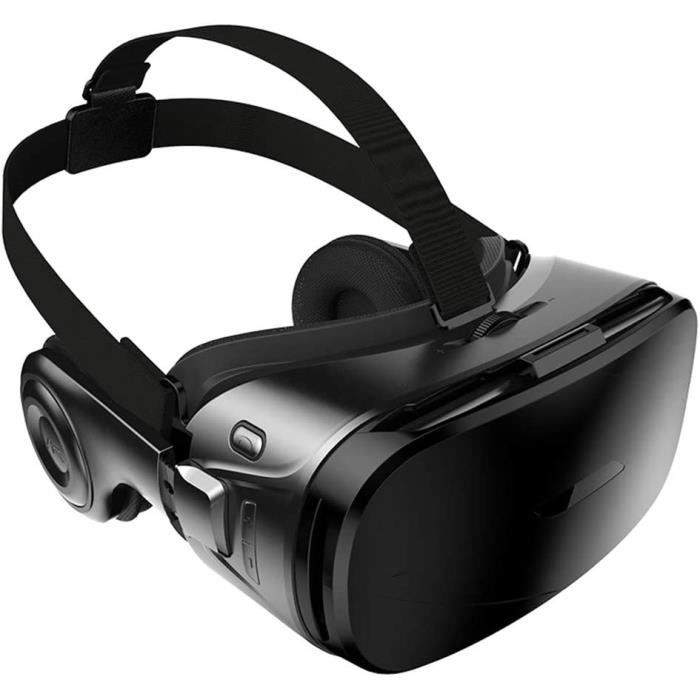 Casque VR Casque de Réalité Virtuelle Lunettes 3D VR - Compatible pour iph  X 7/7+/6s/6 +/6/5, Samsung Galaxy, Huawei, 