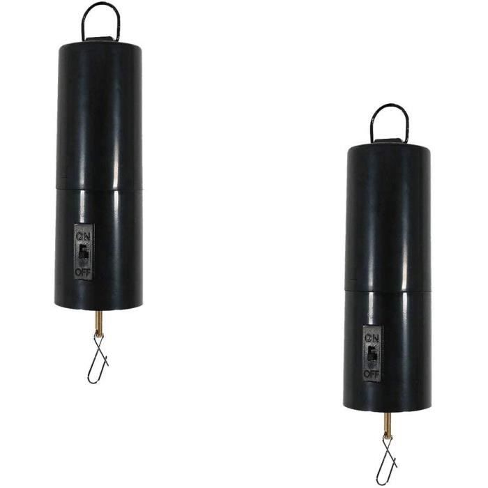 Moteur Rotatif à Piles Pour Carillon éolien – Lot De 2, Vitesse 30 Tr/min, Couleur Noire – Décoration Jardin