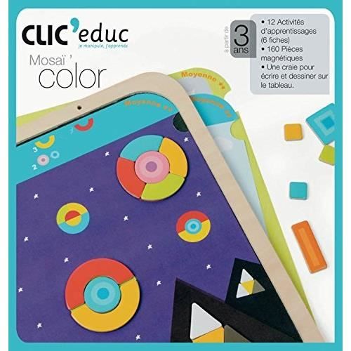 CLIC EDUC - 782760 - JEU ÉDUCATIF - MOSAÏ'COLOR… - Cdiscount Jeux