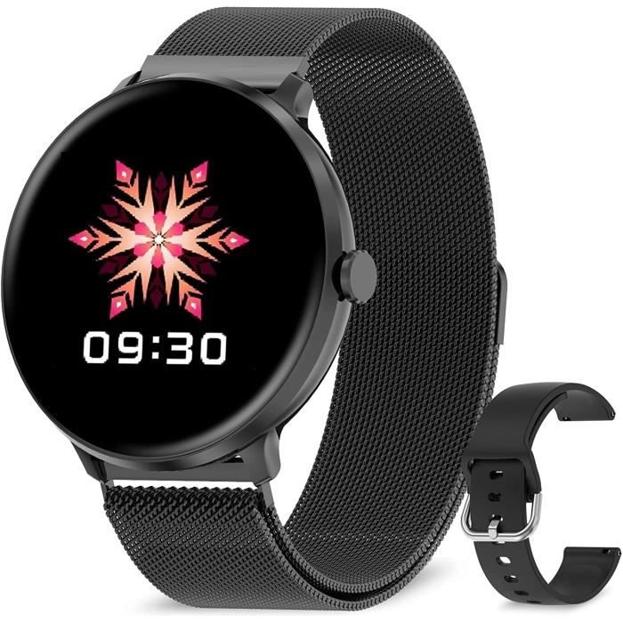 Montre connectée Homme Smart Watch avec Fréquence Cardiaque Podomètre