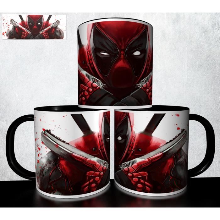 Mug Tasse à Café Harley Quinn - 325 Ml - Céramique Blanche - Personnalisé Super-Héros - Neuf - Fabriqué En France