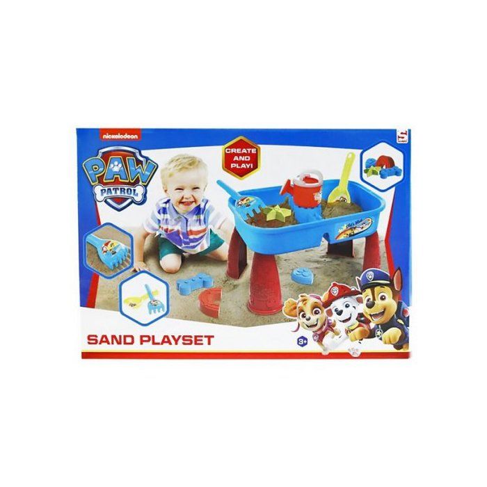 Table Sable Et Eau Enfant Pat Patrouille 7 Accessoires Plage 41x27x25 5cm Jeu Plein Air Activite Exterieur 2 En 1 Cdiscount Jeux Jouets