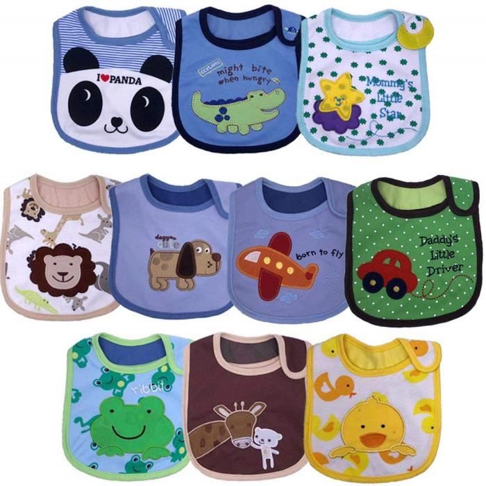 Yafane Bebe Bavoir Impermeable Coton Lot De 10pcs Bavoirs Bandana Bavette Pour Bebe Garcon 3 A 24 Mois Cdiscount Puericulture Eveil Bebe