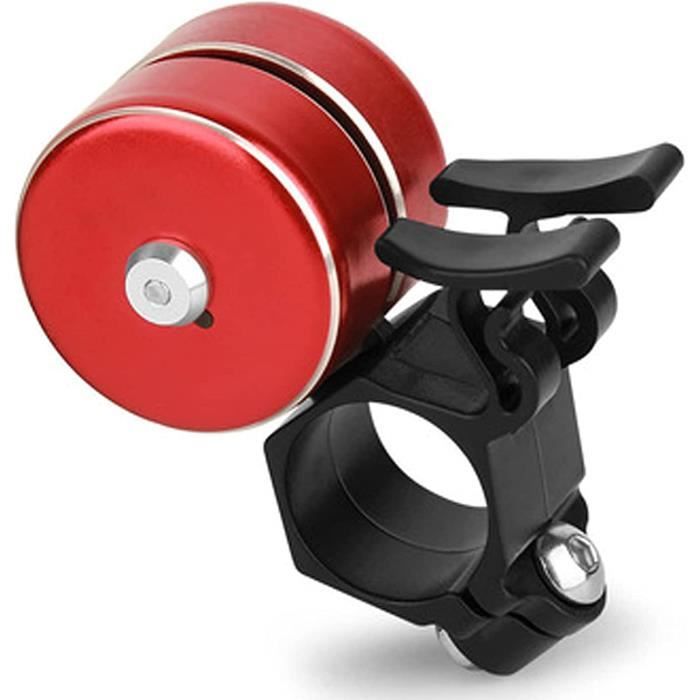 Sonnette De Vélo Uxcell – Klaxon Rouge/noir Ultra Puissant 105dB Avec Alarme