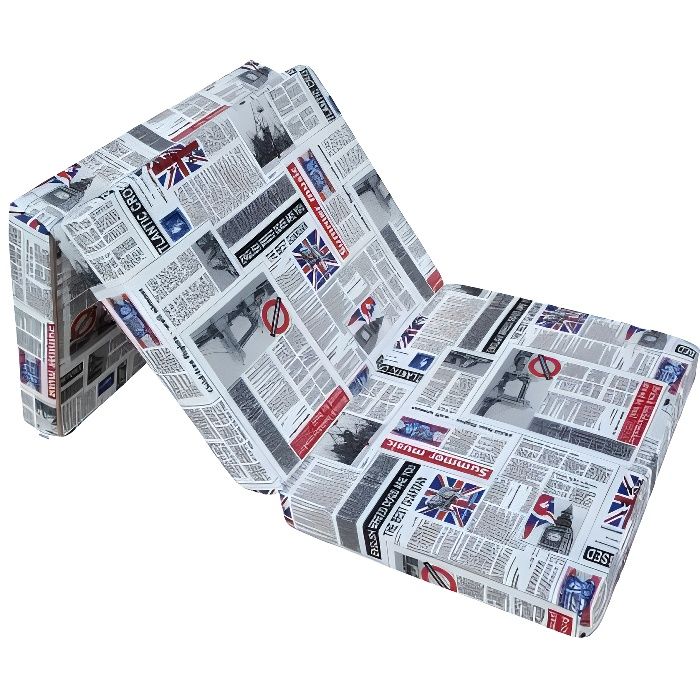 Matelas futon pliable NATALIA SPZOO - Mousse - Ferme - Gris - 1 place Matelas futon pliable NATALIA SPZOO - Mousse - Ferme - Gris - 1 place