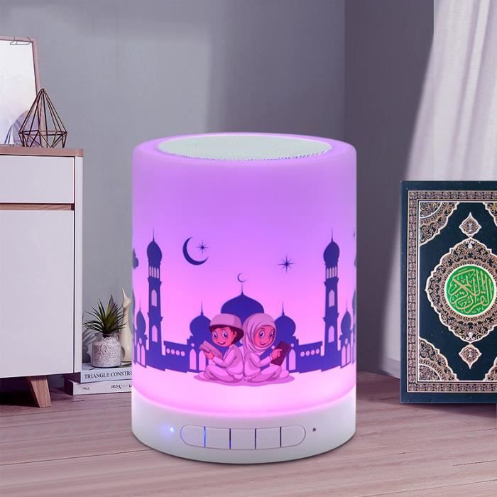 Coran Enfants Coranique Veilleuse Haut-Parleur Touch Light LED Veilleuse  tactile lumière LED veilleuse bébé enceintes