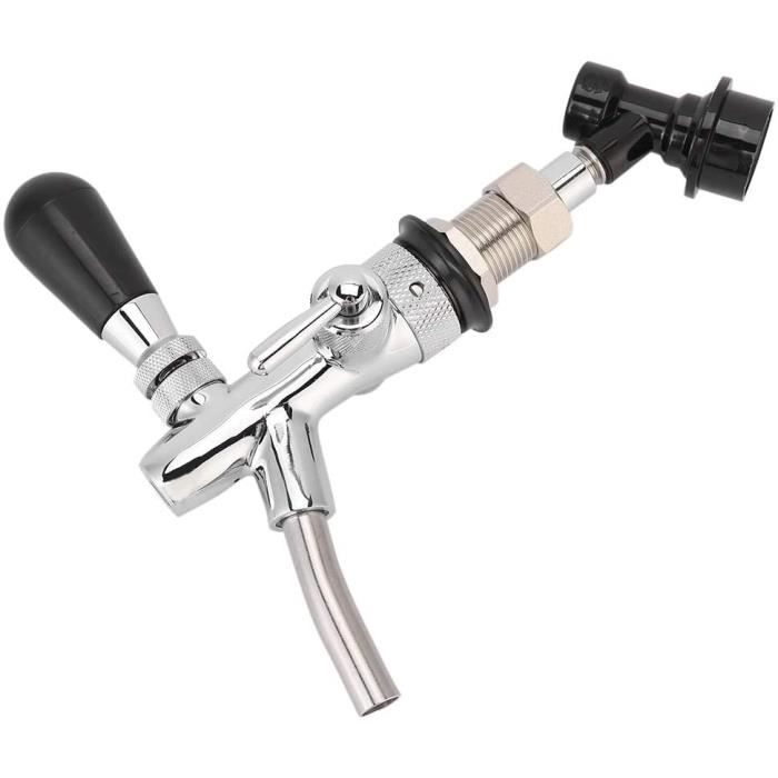Robinet Réglable Pour Tireuse à Bière – Robinet G5/8 Chromé Avec Manche, Contrôle De Débit Précis