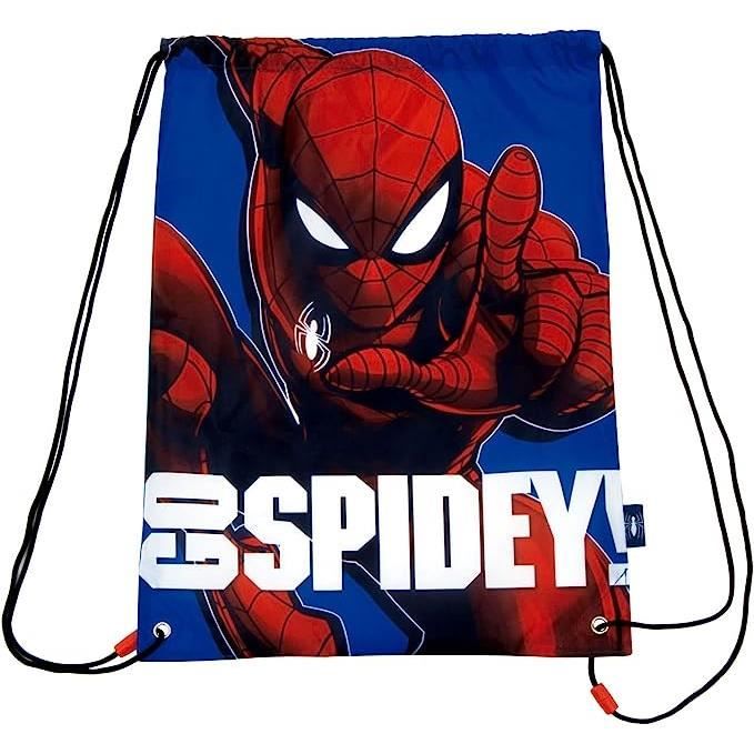 Sac de gym - SPIDERMAN - 33 x 44 cm - Multicolore - Polyester - Pour enfants