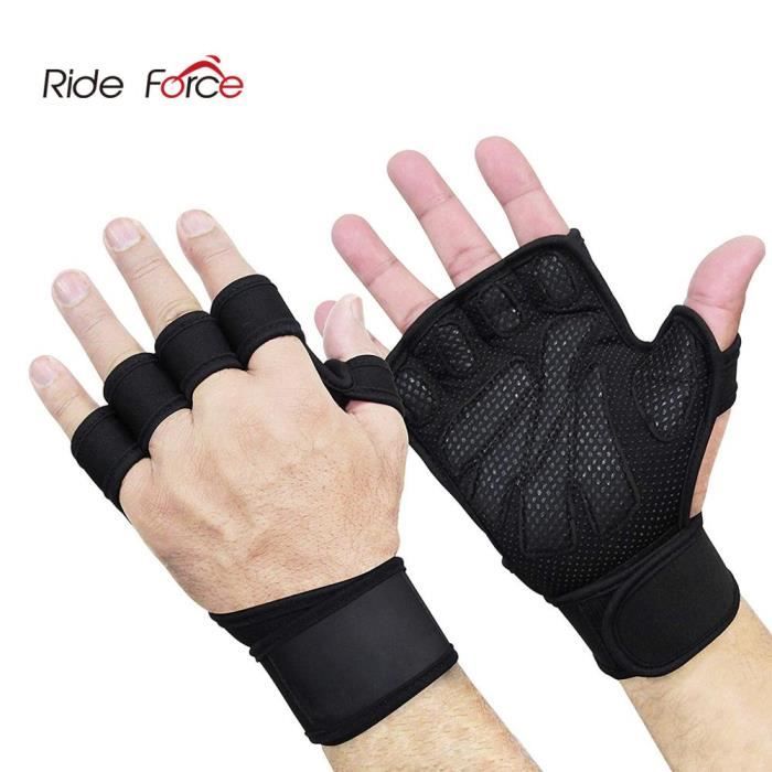 Gants De Fitness Sans Doigts Folpus - Protection Mains Pour Musculation, Traction Et Haltérophilie