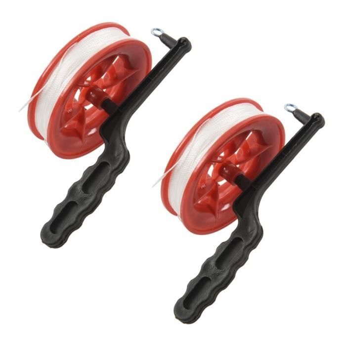 Bobine de cerf-Volant Rouge de 150 m - Outil de contrôle pour l'extérieur, la Plage, Les Vacances