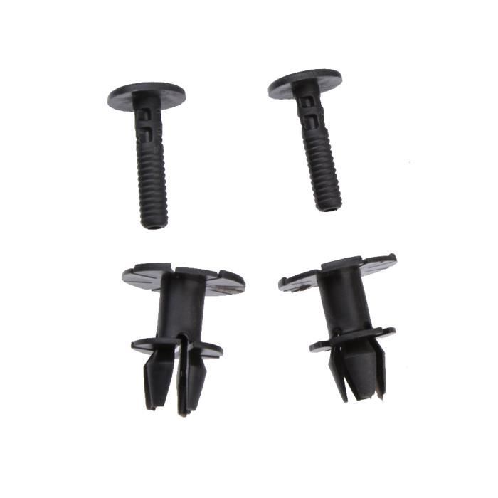 EVGATSAUTO Lot De 10 Clips Jupe Latérale DS3 - Réf 1610186180, ABS Renforcé