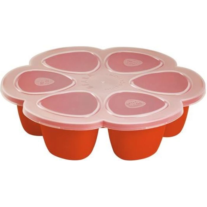 Pot conservation bébé Beaba Moule multiportions silicone 6 x 150 ml pink 