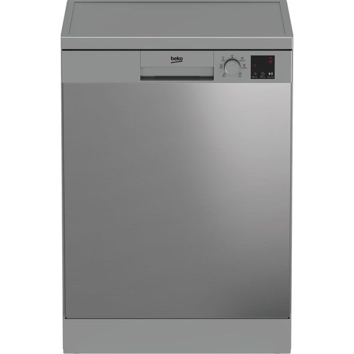 Lave-vaisselle pose libre BEKO Série b100 DVN06430X - 14 couverts - L60cm - 47 dB - Ouverture auto - Inox - Beko