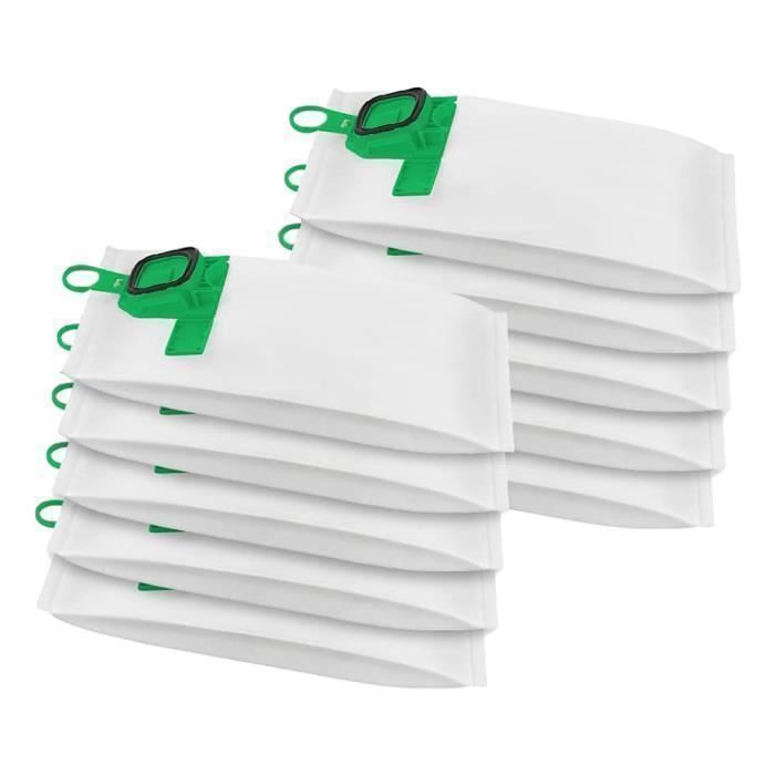 12 Sacs D'aspirateur Pour Vorwerk Kobold VK 121 - 5 Couches En Non-tissé