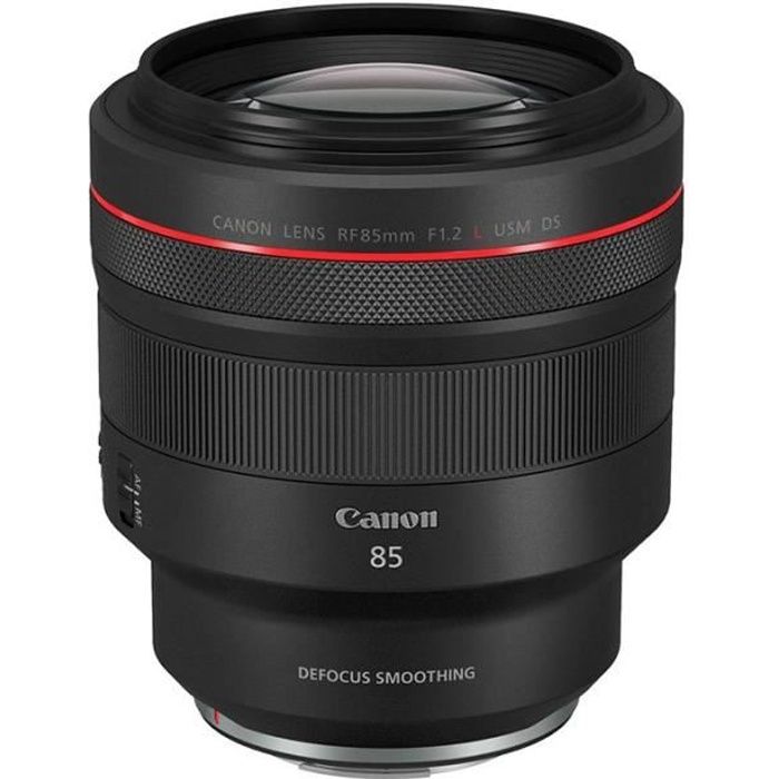 CANON - Objectif RF 85mm f/1.2 L USM DS - Téléobjectif - Hybride - Ouverture F/1.2
