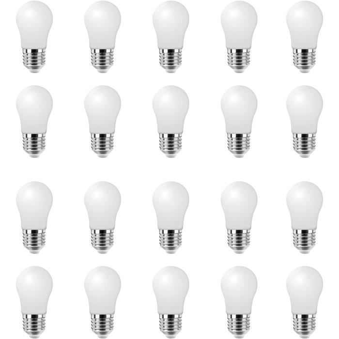 Lot De 20 Ampoules LED T10 W5W Pour Voiture - 8 LEDs - Compatibles Canbus - Blanc Pur