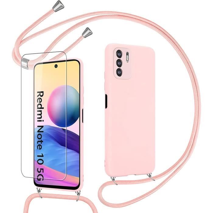 Coque collier pour Xiaomi Redmi Note 9, étui silicone avec protection