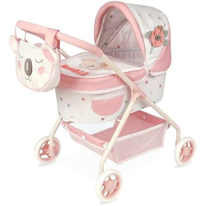 Poussette de Poupées - DE CUEVAS TOYS - Koala - 56 cm - Sac assorti - Roues silencieuses