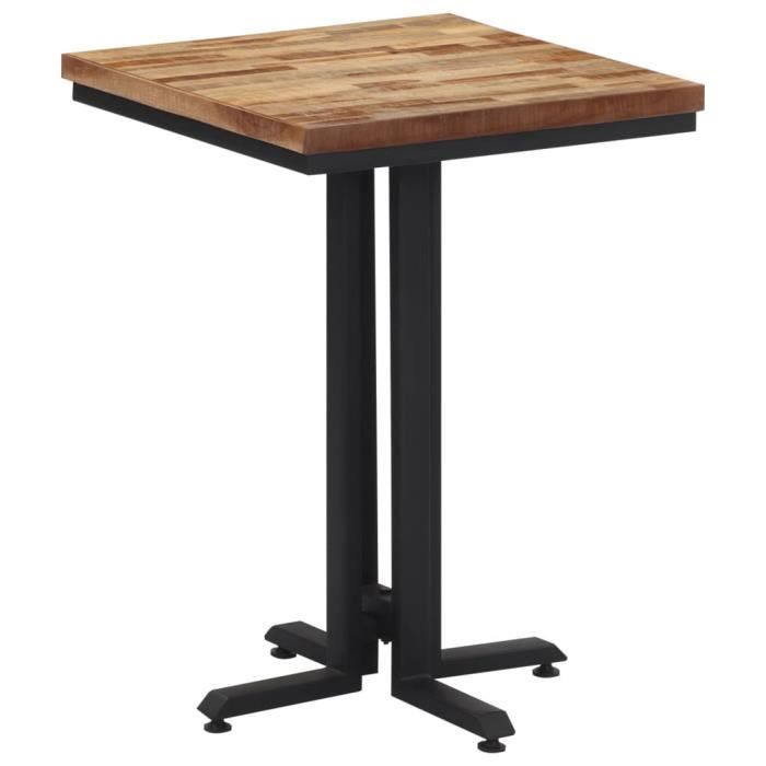 mange-debout - table de bar - table haute - table à manger 55x55x76 cm teck de récupération massif - ean 7059042279328
