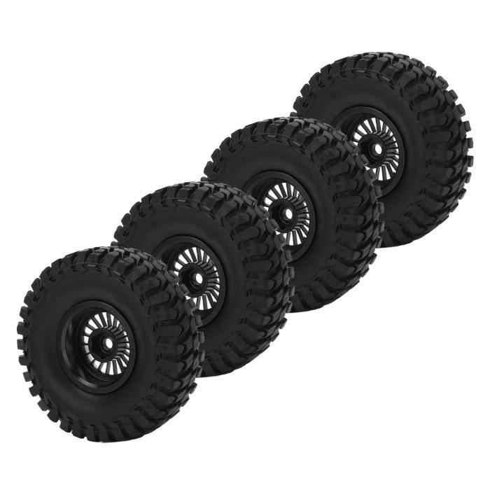 Drfeify jeu de roues RC 4 pièces de pneus de roues de véhicule RC ...