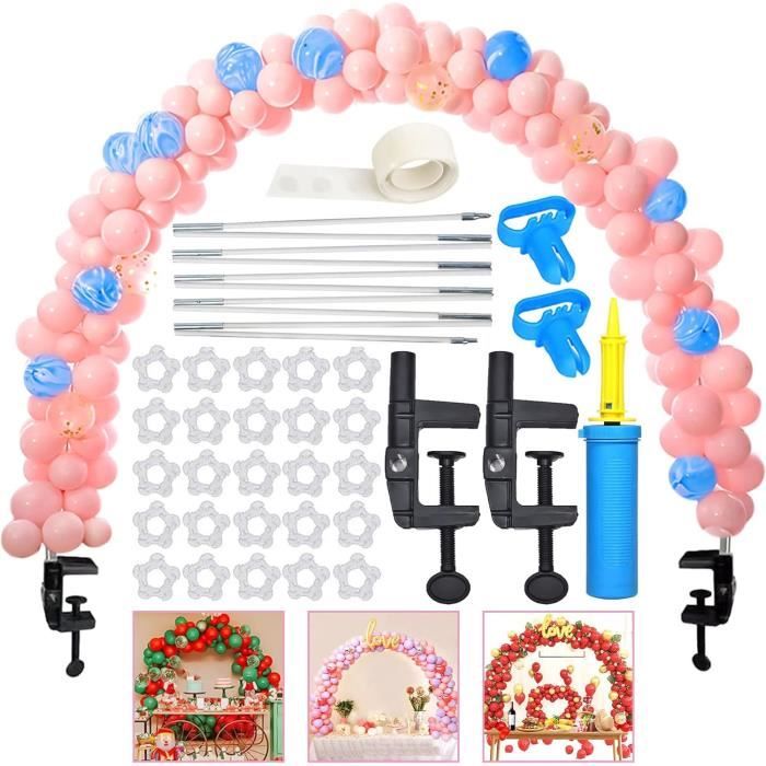 Lot de 10 supports de ballons pour décorations de fête et de mariage avec 70 bâtons, 70 tasses et 10 bases – Table Lot de 10 supports de ballons pour décorations de fête et de mariage avec 70 bâtons, 70 tasses et 10 bases – Table