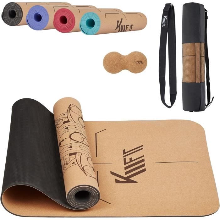 Tapis De Yoga Liège Navaris – Antidérapant + Sangle De Transport