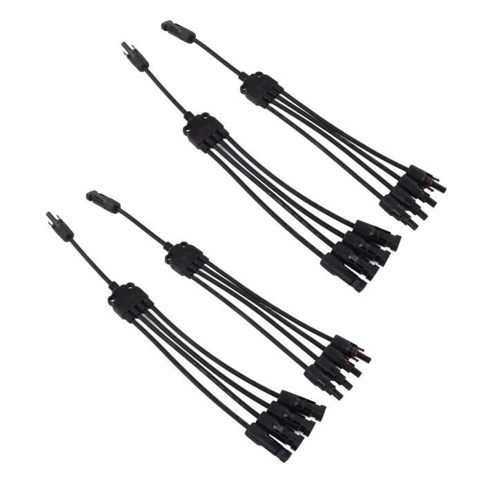 Connecteurs Solaires MC4 – Lot 5 Paires Mâle/femelle, IP67, 30A 1000V – Pour Panneaux Photovoltaïques, Câbles 2.5-6 Mm²