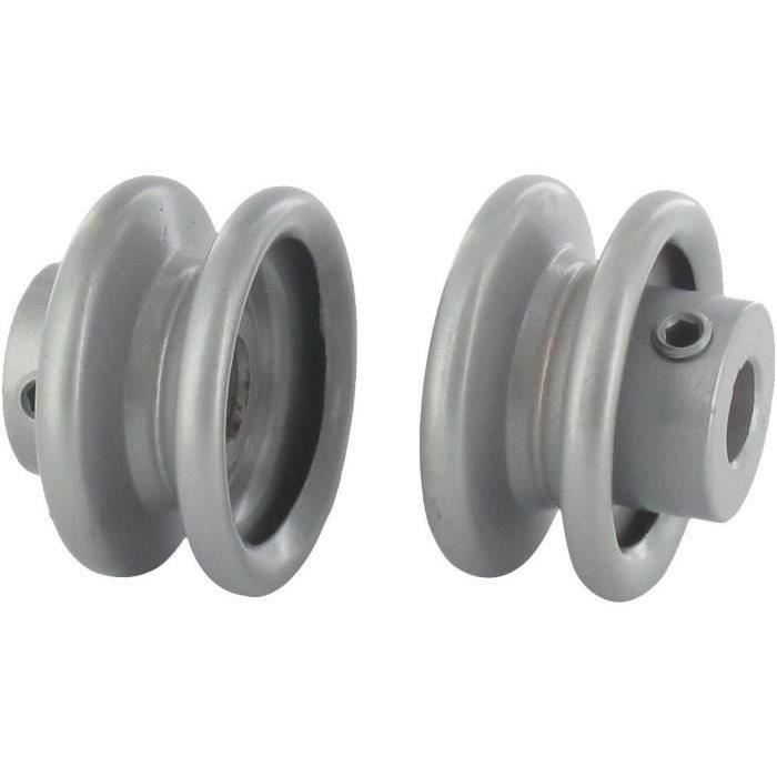 Poulie clavetée à gorge trapézoïdale en acier