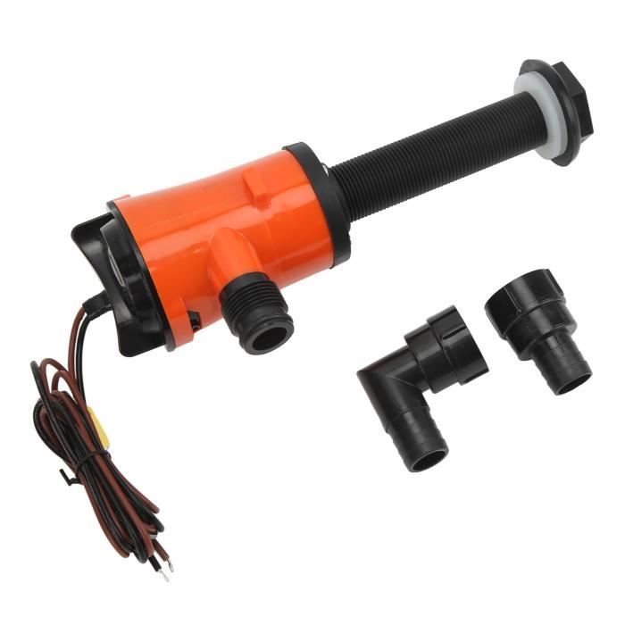 Pompe de vivier d'aérateur/Aérateur Livewell Pompe 800GPH 12V 4.0A Portable Submersible Fish Tank Pompe pour Bateau Marine