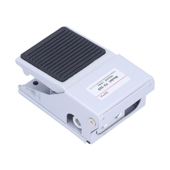 Interrupteur à Pédale Momentané 380V AC / 220V DC - Boîtier Aluminium, Courant 5A, Pour Machines-outils