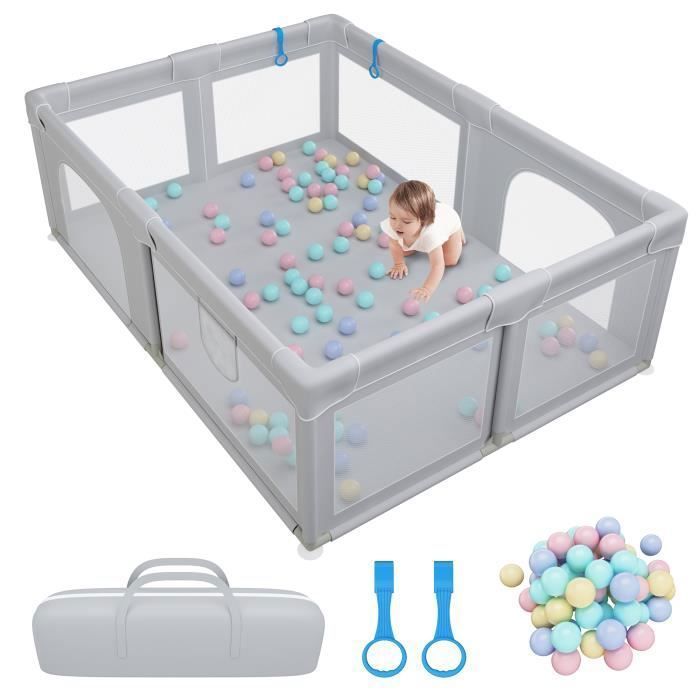 Le parc bébé pliable XXL Dripex 150×150CM : un espace sécurisé et amusant  pour votre enfant !