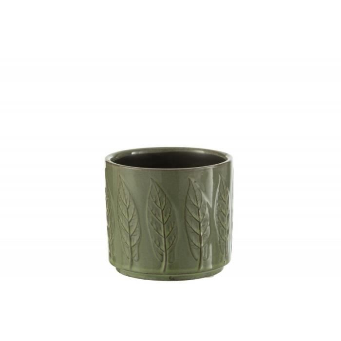 Cache-pot Fiesta En Céramique Orange Small - Collection J-Line, Petit Modèle Décoratif