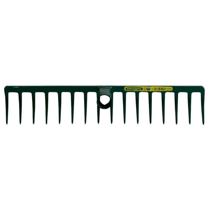 Leborgne Râteau Forgé 16 Dents Courbes – Manche Bois PEFC 150 Cm – Pro Pour Jardinage Intensif