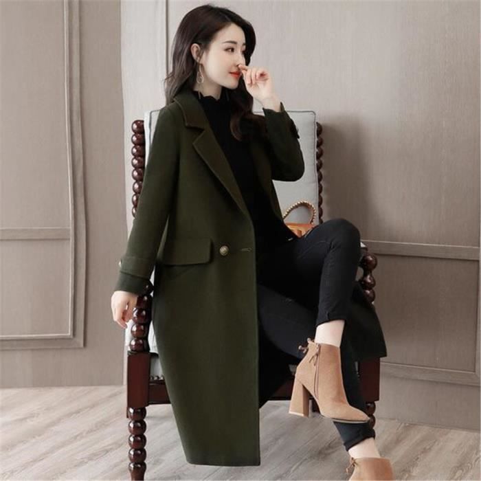 manteau long femme classe