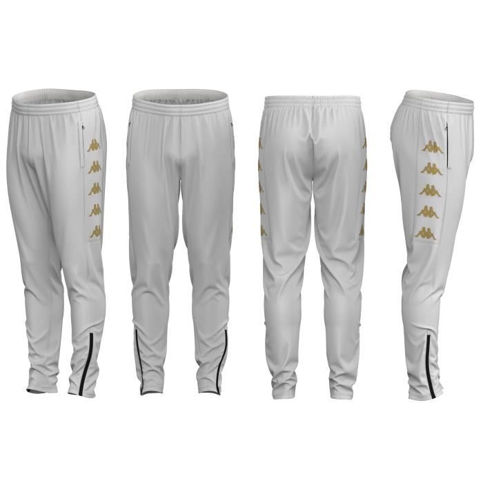 Jogging enfant Kappa Gaston Blanc 14 ans Football Homme White Cdiscount Pret a Porter
