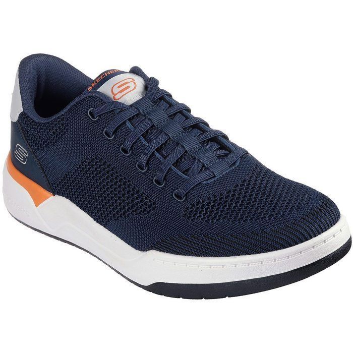 Skechers Baskets homme Skechers Corliss Dorset - Bleu - Lacets - 100% vegan - Confortable