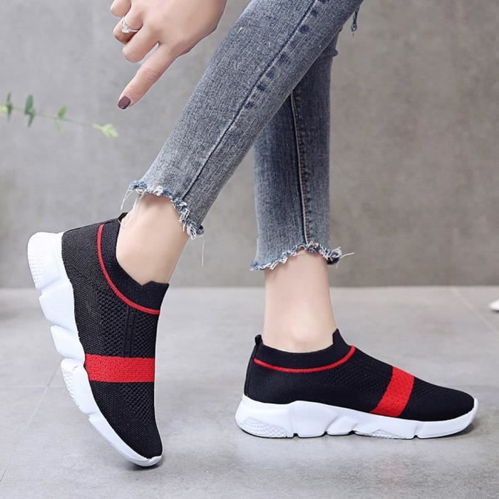 Femmes Chaussures De Sport Mesh Running Sneaker Baskets Chaussure Lacée Chaussures De Loisirs NEUF