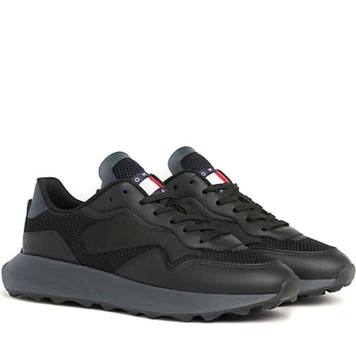 Baskets - TOMMY JEANS - EM0EM01259 BDS - Cuir - Lacets - Homme